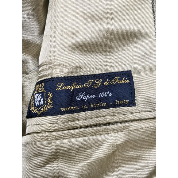 Oak Hall Blazer Lanificio di Pray Wool Italy Sport Coat Nailshead Mens 42R A002 - Picture 4 of 15